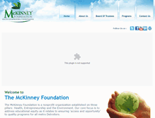 Tablet Screenshot of mckinneyfoundation.org